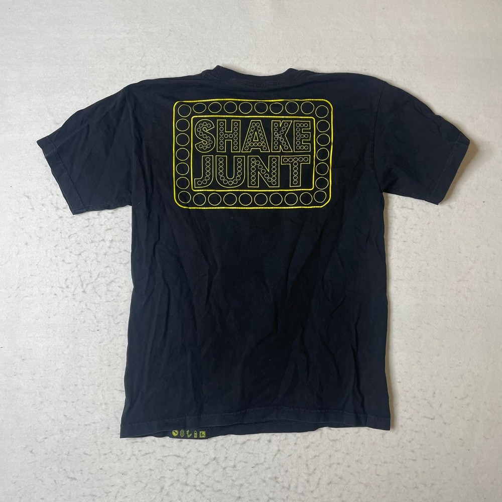 Shake Junt Black T Shirt Wussup Haters Graphic Print‎ Size Medium
